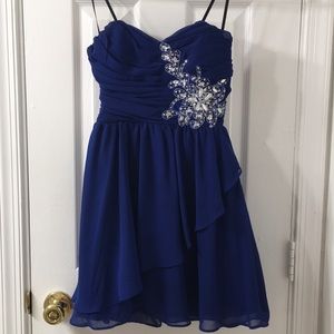 Short Flirty Blue Dress